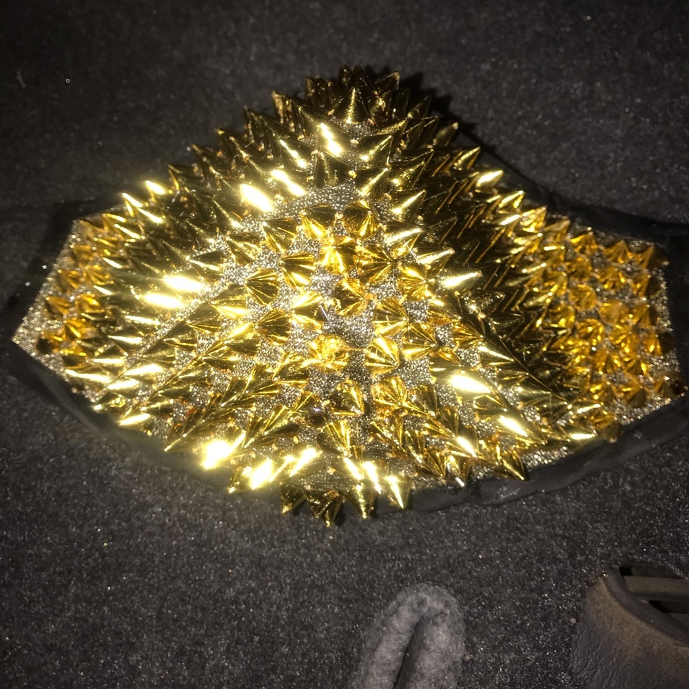 Gold Studs Mask